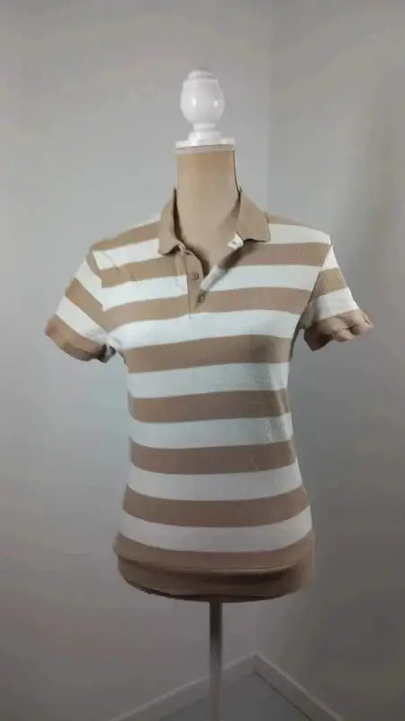 Zara Striped Polo Shirt - Chic & Timeless (Size S)