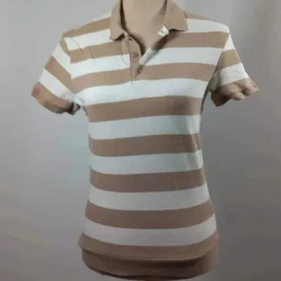 Zara Striped Polo Shirt - Chic & Timeless (Size S)