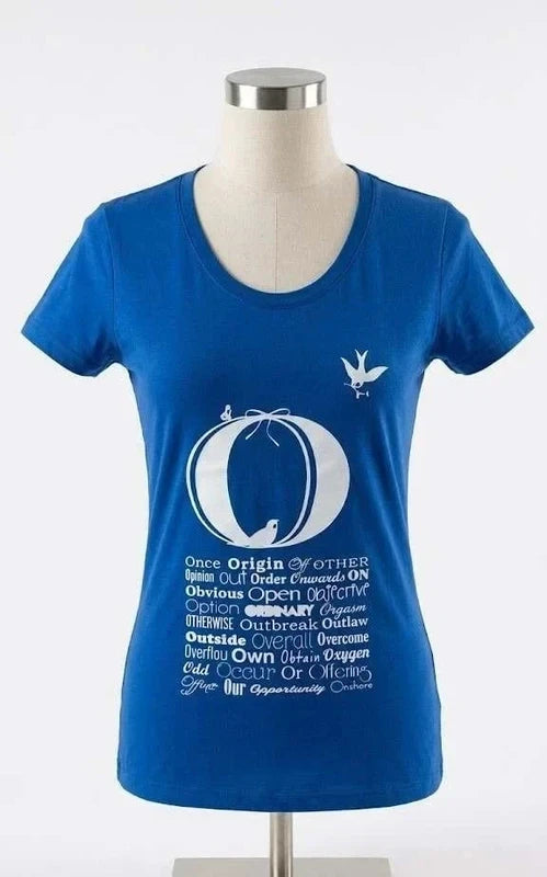Tee-shirt Graphique Bleu Roi - Agathe Velmont - Taille 1