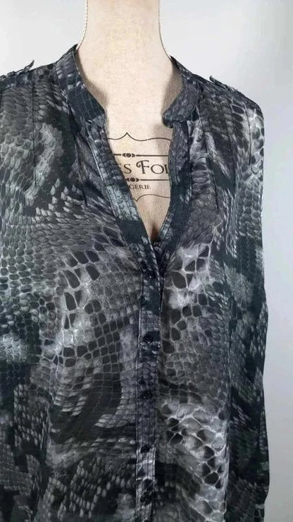 Chemise Fluide Imprimé Python - M&S Mode - Taille 52/54