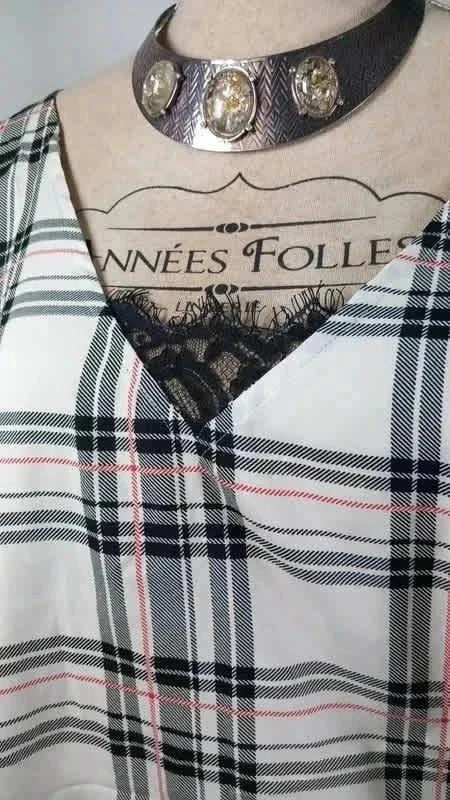 Blouse élégante Blancheporte – Taille 54 – Décolleté dentelle