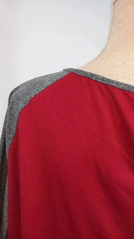 Tunique Neuve 5XL (54/56) - Manches Raglan Bicolore - Style Décontracté