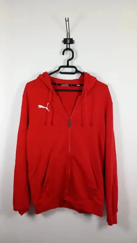 PUMA Sportswear Bright Red Hooded Jacket – New – Size S