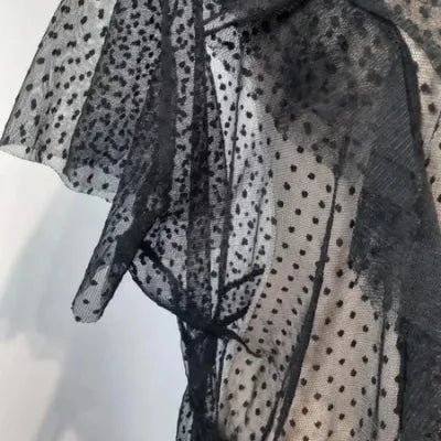 Lightweight Flowy Long Black Floral Kimono Jacket / Chic (One Size or 50+)