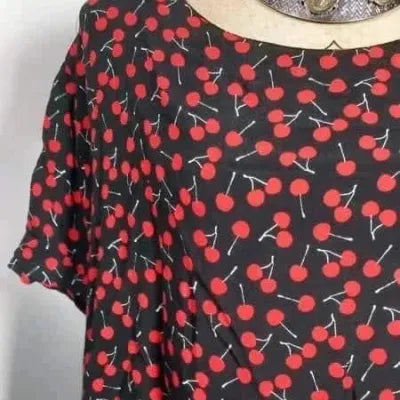 H&M Cherry Print Tunic - Plus Size 54 - Feminine Style