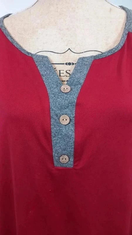 Tunique Neuve 5XL (54/56) - Manches Raglan Bicolore - Style Décontracté
