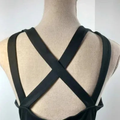 Fb Sister Black Skater Dress – Original Crossover Back – Size S