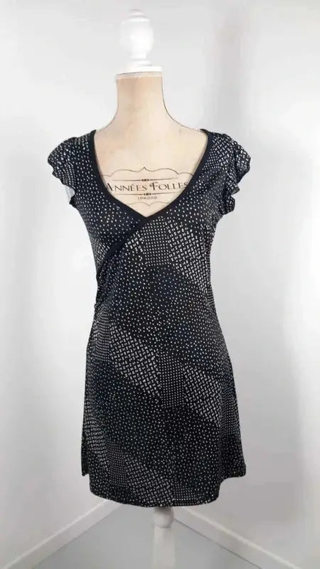 Made in France Polka Dot Wrap Mini Dress – Size 38/40 – New