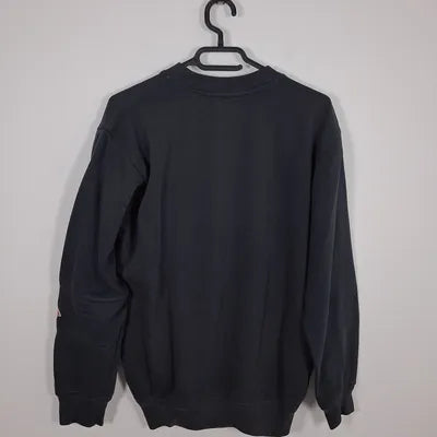 Sweat Ellesse Vintage Logo Brodé – Style Streetwear Retro – Noir Délavé – Taille S