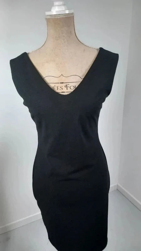 Robe Noire Ajustée KOTON - Taille L (40) - NEUVE sans Étiquette - Chic & Busines