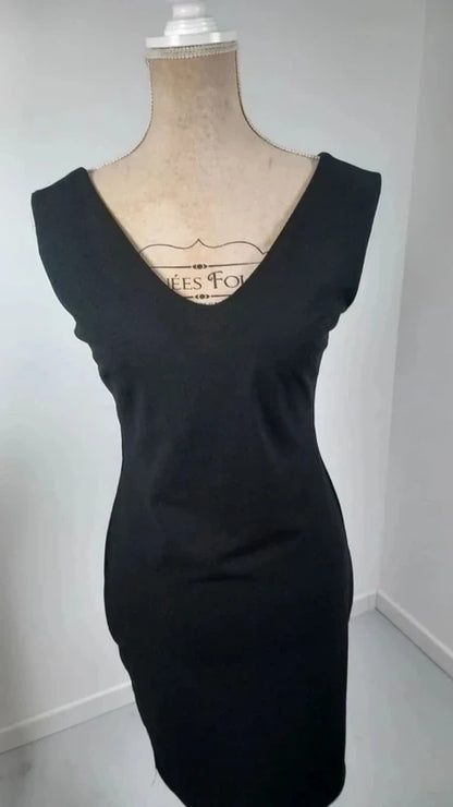 Robe Noire Ajustée KOTON - Taille L (40) - NEUVE sans Étiquette - Chic & Busines