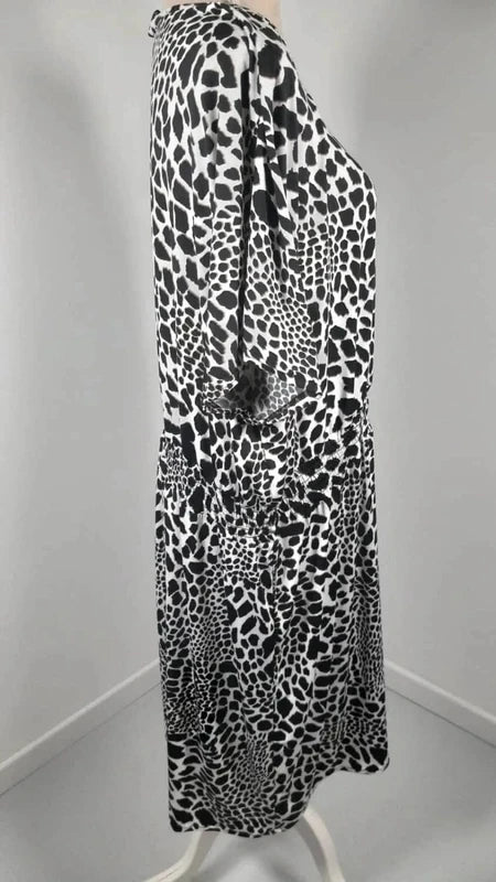 Robe Fluide Imprimé Animalier - DAXON - Taille 52/54/56