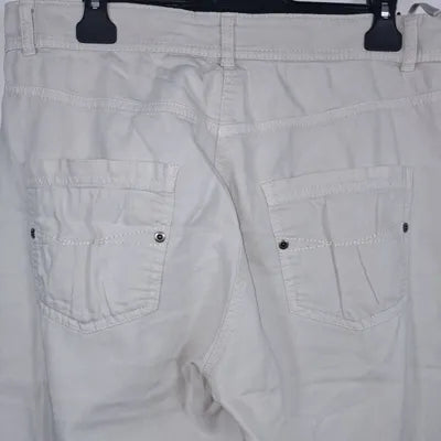Pantacourt Casual M&S Écru / Crème – Taille 44