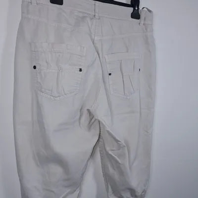 Pantacourt Casual M&S Écru / Crème – Taille 44