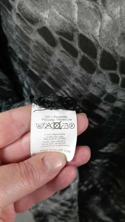 Chemise Fluide Imprimé Python - M&S Mode - Taille 52/54