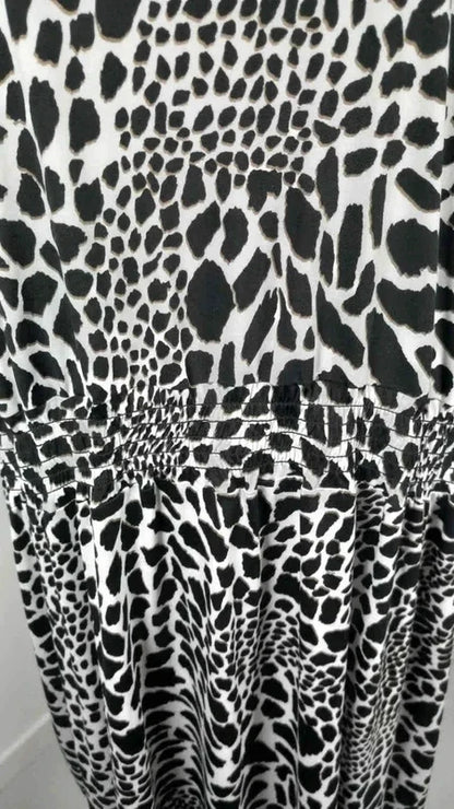 Robe Fluide Imprimé Animalier - DAXON - Taille 52/54/56