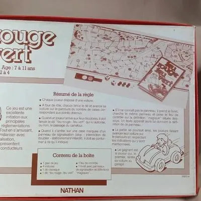Vintage Nathan Educational Game – Red Light, Green Light – 1987 – Complete