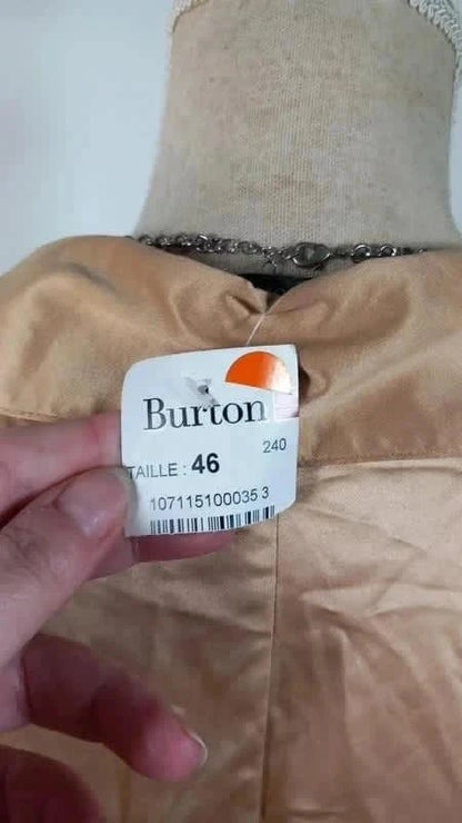 Chemise satinée beige dorée marque Burton taille 46