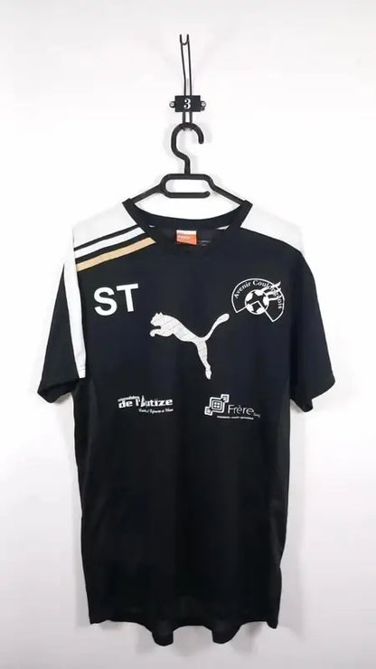 Maillot de Sport PUMA Noir & Blanc Édition "Avenir Coulongois" Taille L