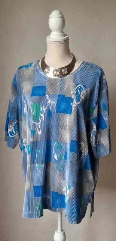 Tunique bleue vintage taille 52