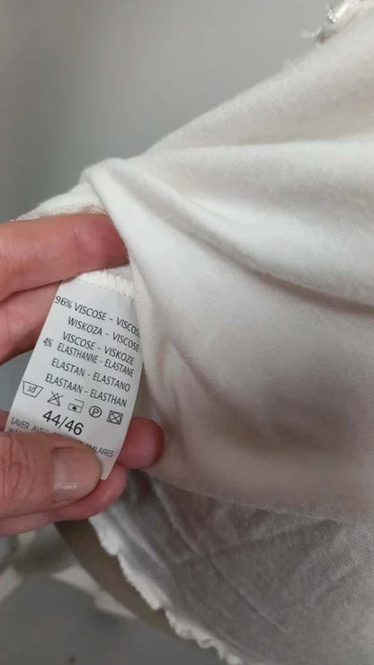 Haut Romantique Agnès Flo Blanc - Taille 44/46 - Très Bon État