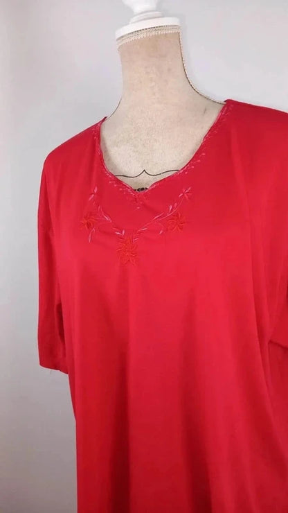 Tee-shirt Rouge Confortable - Étiquette XXXXL