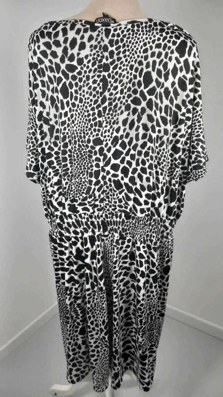 Robe Fluide Imprimé Animalier - DAXON - Taille 52/54/56