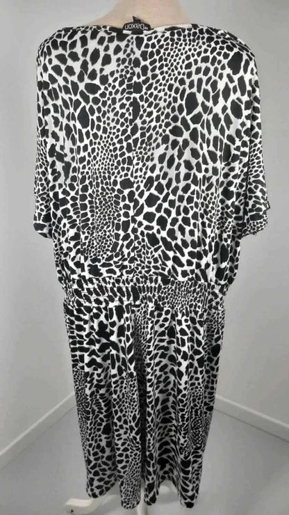 Robe Fluide Imprimé Animalier - DAXON - Taille 52/54/56