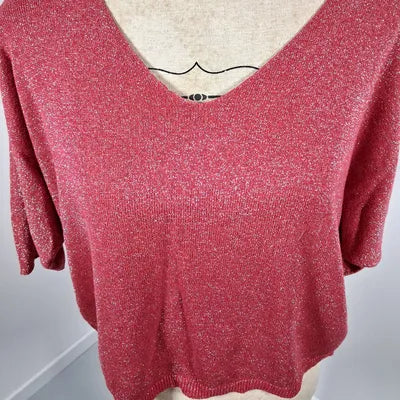 Fine Shimmer / Sequin Batwing Pullover - One Size (Fits S to L/XL)