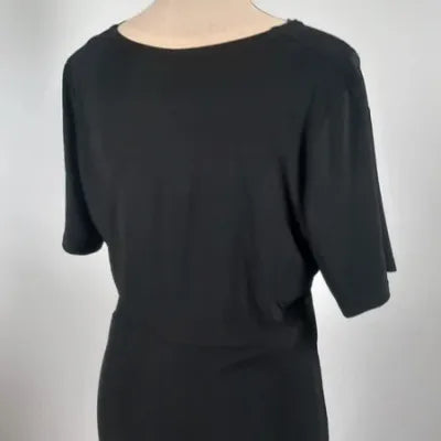 Robe de Soirée Noire Damart Chic - Neuve - Taille 42 (Extensible)