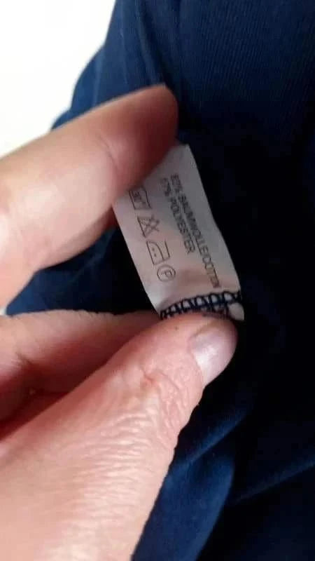 Tunique bleu marine col en v strass 3XL 50/52