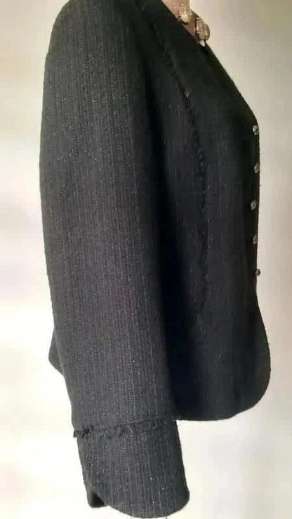 Blazer noir et fils argenté taille 44