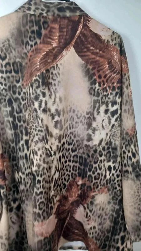 Chemise / Surchemise Vintage Leopard & Aigle – Quarante Quatre Soixante – T. 54