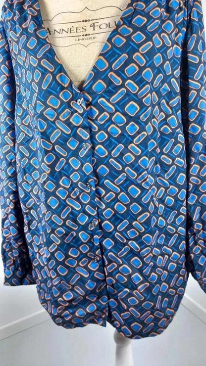 Chemisier Fluide DAXON - Imprimé Géométrique - Taille 52/54