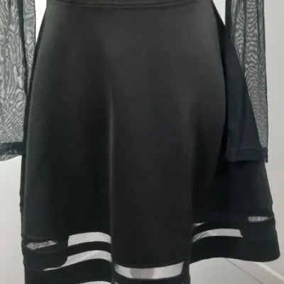 Robe Noire de Soirée Tanais - Détails Dentelle & Transparence - Neuve - Taille 3