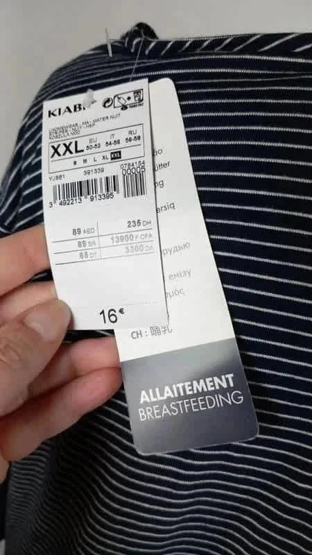 Belle robe marinière sexy spécial allaitement marque Kiabi taille XXL 50/52