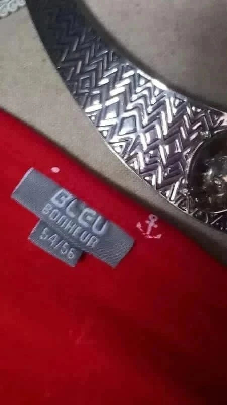 Tunique rouge motif ancre taille 54/56 de chez Bleu Bonheur