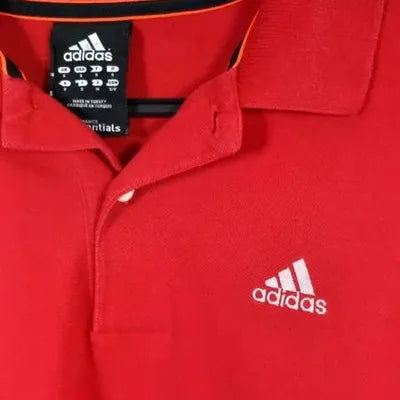 Polo Adidas Climalite Cotton Rouge – Taille S
